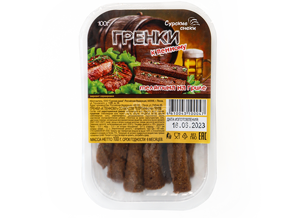 Сурские гренки Телятина на гриле (100 гр) в Кызыле