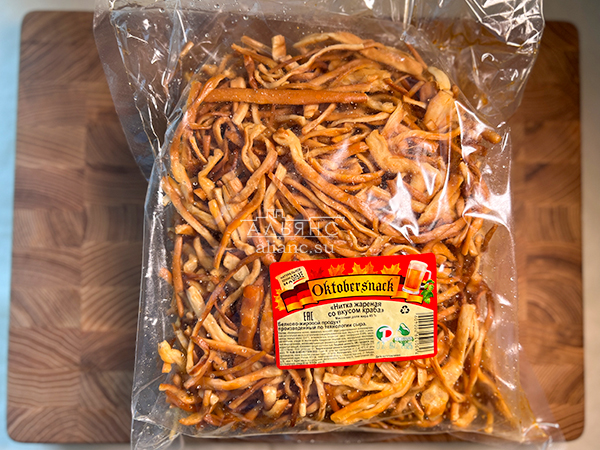 Нитка ЖАРЕНАЯ "Краб" Oktobtersnak 1 кг (сырный продукт) в Кызыле