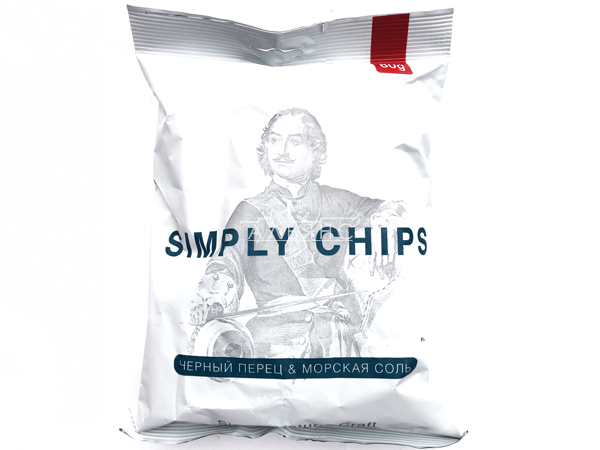 Картофельные чипсы "Simple chips" Морская соль и черный перец 80 гр. в Кызыле